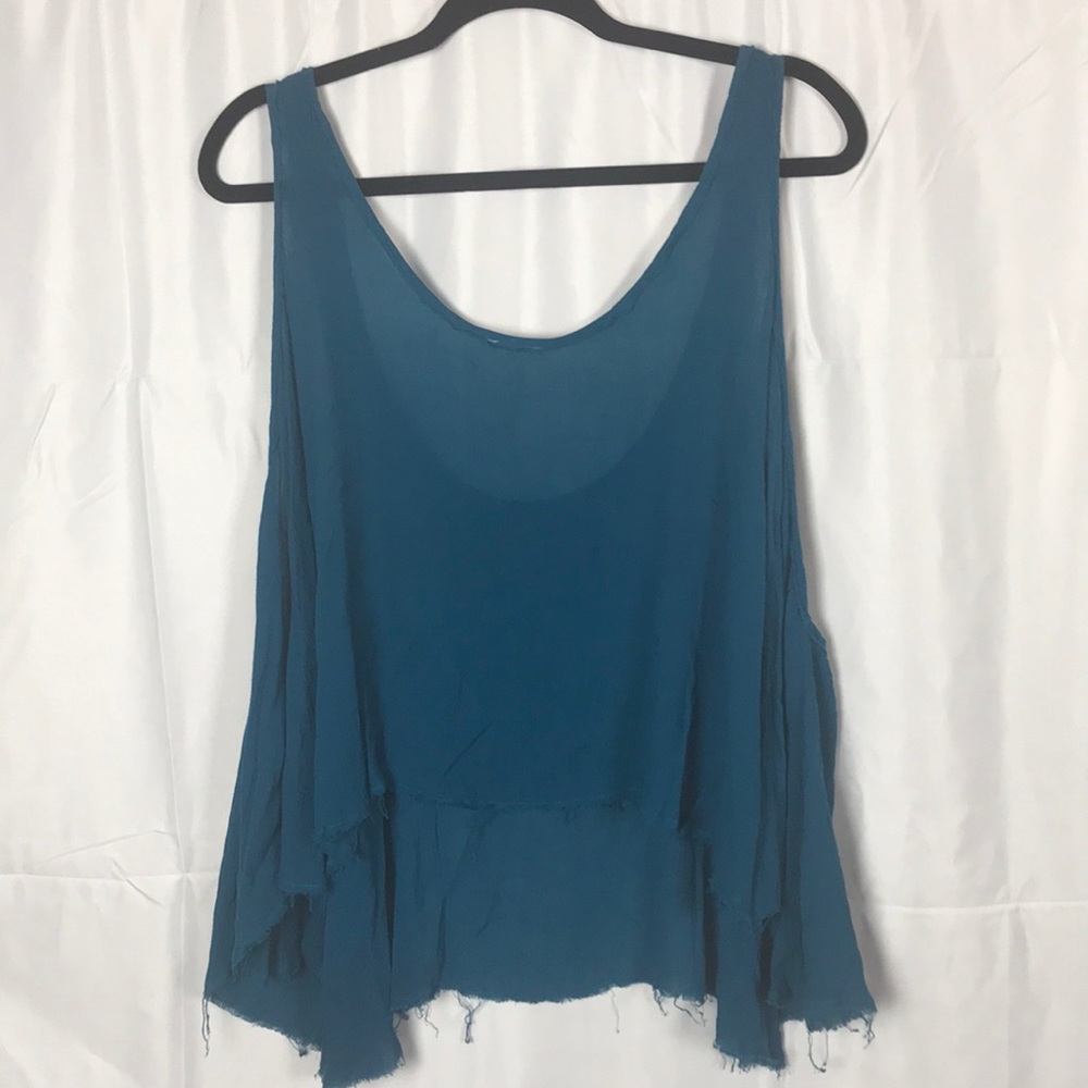 Free People Intimately blue scoop neck sleeveless tank top women’s small shirt - Picture 3 of 3